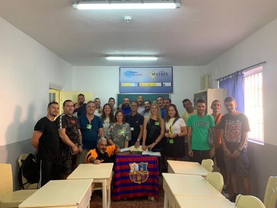 La Pea Barcelonista de Totana colabora con la dcima edicin del Programa Matrix en el Centro Penitenciario de Murcia