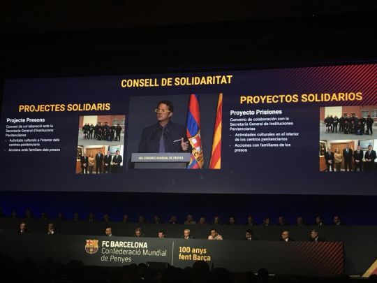 LA PEÑA BARCELONISTA DE TOTANA JUNTO CONAS PEÑAS DE CARTAGENA, ROLDÁN , MACISVENDA, AGUILAS,ALCANTARILLA, E IVAN DE LA PEÑA DE BENIAJAN PARTICIPAN EL 40 CONGRESO MUNDIAL DE PEÑAS DEL FCB