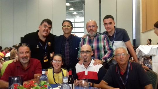 LA PEÑA BARCELONISTA DE TOTANA JUNTO CONAS PEÑAS DE CARTAGENA, ROLDÁN , MACISVENDA, AGUILAS,ALCANTARILLA, E IVAN DE LA PEÑA DE BENIAJAN PARTICIPAN EL 40 CONGRESO MUNDIAL DE PEÑAS DEL FCB