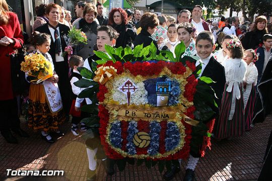 LA PB TOTANA PARTICIPA EN LA OFRENDA FLORAL A SANTA EULALIA,  PATRONA DE TOTANA