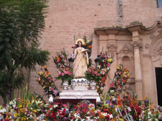 LA PB TOTANA PARTICIPA EN LA OFRENDA FLORAL A SANTA EULALIA,  PATRONA DE TOTANA