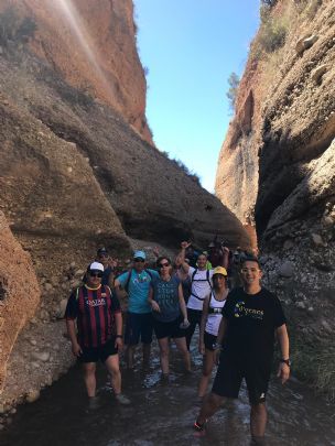 SE CELEBRA LA RUTA DE SENDERISMO SOLIDARIO DEL RO CHICAMO, A BENEFICIO DE AELIP Y DGENES ORGANIZADA POR LA PEA BARCELONISTA DE MACISVENDA CON LA COLABORACION DE LA PEA BARCELONISTA DE TOTANA