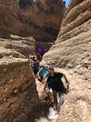 SE CELEBRA LA RUTA DE SENDERISMO SOLIDARIO DEL RO CHICAMO, A BENEFICIO DE AELIP Y DGENES ORGANIZADA POR LA PEA BARCELONISTA DE MACISVENDA CON LA COLABORACION DE LA PEA BARCELONISTA DE TOTANA