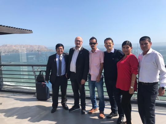 LA FEDERACIN DE PEAS DEL FCB DE LA REGIN DE MURCIA Y LA PEA BARCELONISTA DE TOTANA A TRAVS DE SU PRESIDENTE, VISITAN LA PEA BARCELONISTA DE LIMA