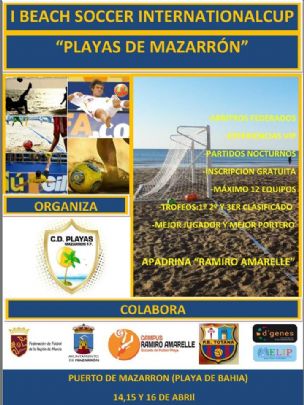 LA PB TOTANA COLABORA EN LA ORGANIZACIÓN DEL I BEACH SOCCER INTERNATIONALCUP “PLAYAS DE MAZARRÓN”