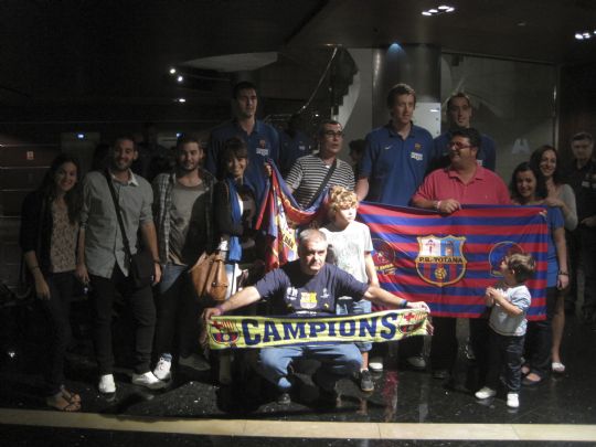 LAS PEAS BARCELONISTAS DE MURCIA CON EL RIGAL BARCELONA 