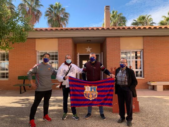 LA PEA BARCELONISTA DE TOTANA VISITA EN CENTRO DE PERSONAS CON DISCAPACIDAD INTELECTUAL JOS MOYA TRILLA 