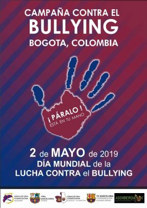 LAS FEDERACIONES DE PEÑAS BARCELONISTAS DE ALICANTE Y CASTILLA LA MANCHA JUNTO CON LA PEÑA BARCELONISTA DE TOTANA DESARROLLAN UN PROYECTO INNOVADOR CONTRA EL BULLYING EN BOGOTA (COLOMBIA)