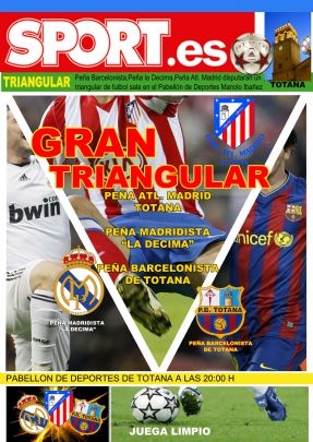 LA PEÑA BARCELONISTA DE TOTANA PARTICIPA EN EL PRIMER TRIANGULAR DE NAVIDAD.