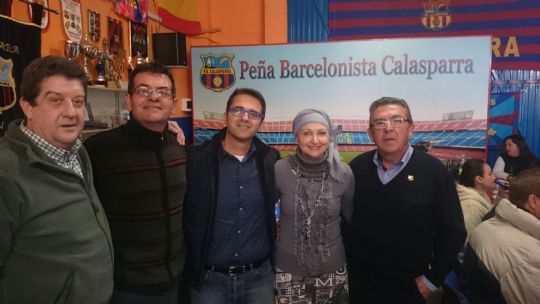 LA PEA BARCELONISTA DE TOTANA PARTICIPA EN EL XVI ANIVERSARIO DE LA PEA BARCELONISTA DE CALASPARRA