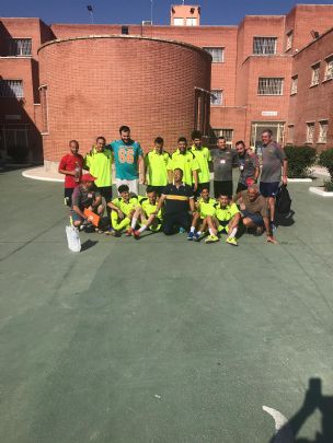 LA PEA BARCELONISTA DE TOTANA CLAUSURA LA ESCUELA DE FTBOL 2018-2019 QUE DESARROLLA EN EL CENTRO PENITENCIARIO DE MURCIA I .