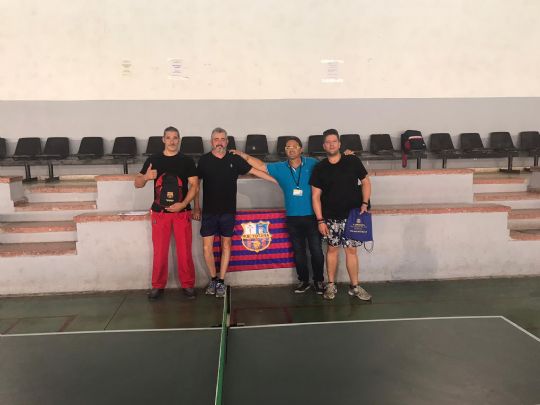 CELEBRADO EL VII TORNEO INTERMODULAR DE TENIS DE MESA ORGANIZADO POR EL CENTRO PENITENCIARIO MURCIA I EN COLABORACION CON LA PEÑA BARCELONISTA DE TOTANA 