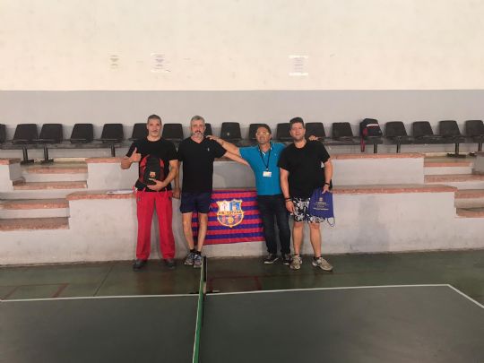 CELEBRADO EL VII TORNEO INTERMODULAR DE TENIS DE MESA ORGANIZADO POR EL CENTRO PENITENCIARIO MURCIA I EN COLABORACION CON LA PEÑA BARCELONISTA DE TOTANA 