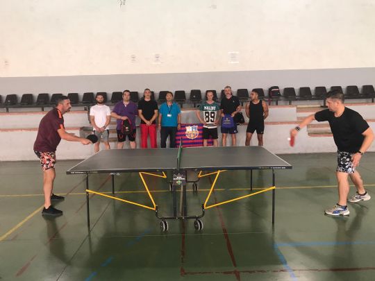 CELEBRADO EL VII TORNEO INTERMODULAR DE TENIS DE MESA ORGANIZADO POR EL CENTRO PENITENCIARIO MURCIA I EN COLABORACION CON LA PEÑA BARCELONISTA DE TOTANA 