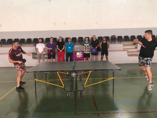 CELEBRADO EL VII TORNEO INTERMODULAR DE TENIS DE MESA ORGANIZADO POR EL CENTRO PENITENCIARIO MURCIA I EN COLABORACION CON LA PEÑA BARCELONISTA DE TOTANA 