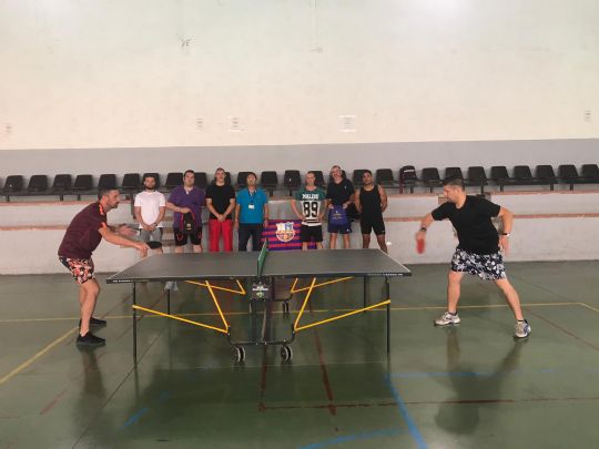 CELEBRADO EL VII TORNEO INTERMODULAR DE TENIS DE MESA ORGANIZADO POR EL CENTRO PENITENCIARIO MURCIA I EN COLABORACION CON LA PEÑA BARCELONISTA DE TOTANA 