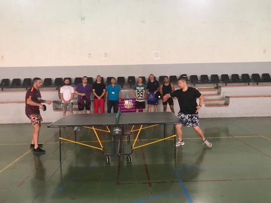 CELEBRADO EL VII TORNEO INTERMODULAR DE TENIS DE MESA ORGANIZADO POR EL CENTRO PENITENCIARIO MURCIA I EN COLABORACION CON LA PEÑA BARCELONISTA DE TOTANA 