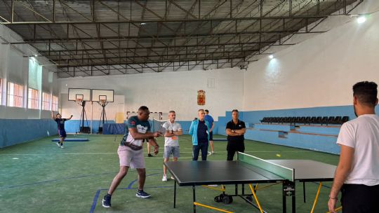 LA PE�A BARCELONISTA DE TOTANA ORGANIZA TORNEOS DE B�DMINTON, PING-PONG Y F�TBOL SALA EN EL CENTRO PENITENCIARIO MURCIA I